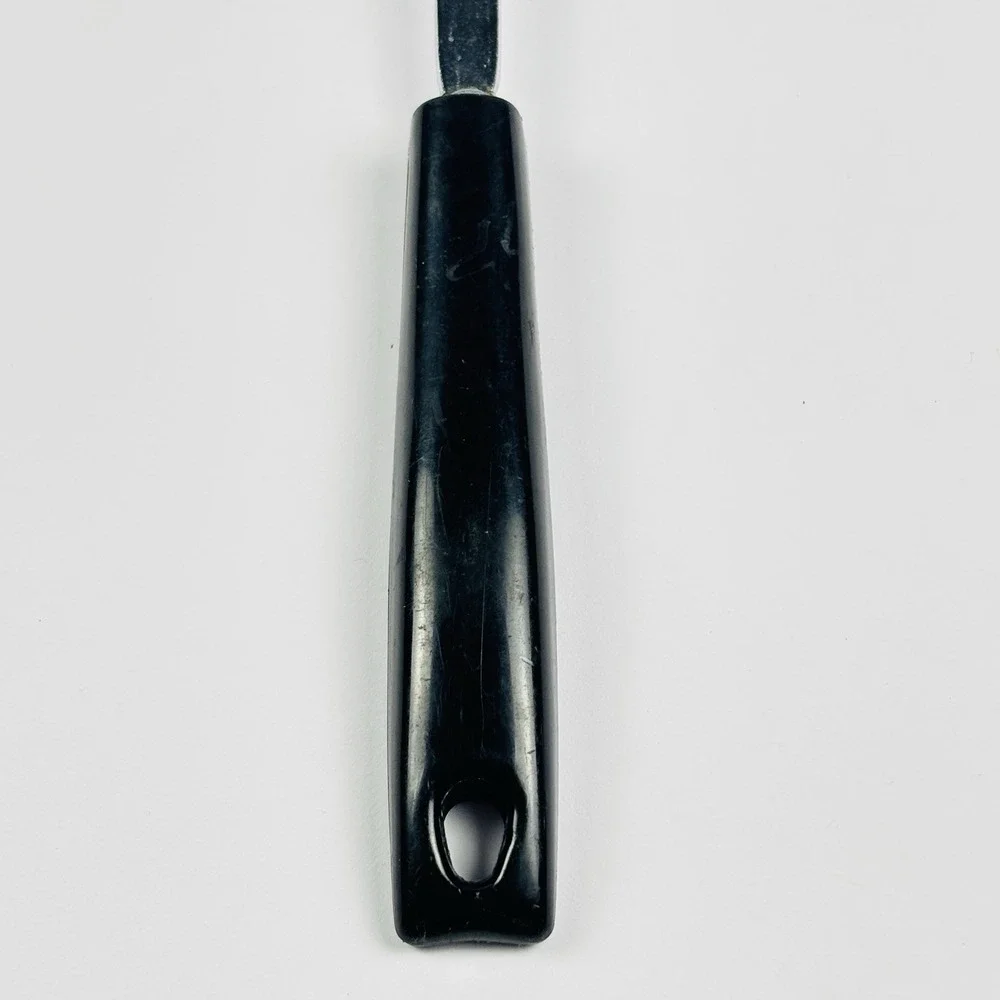 Ekco Stainless Meat‎ Carving Serving Fork Black Plastic Handle USA - 11 3/8